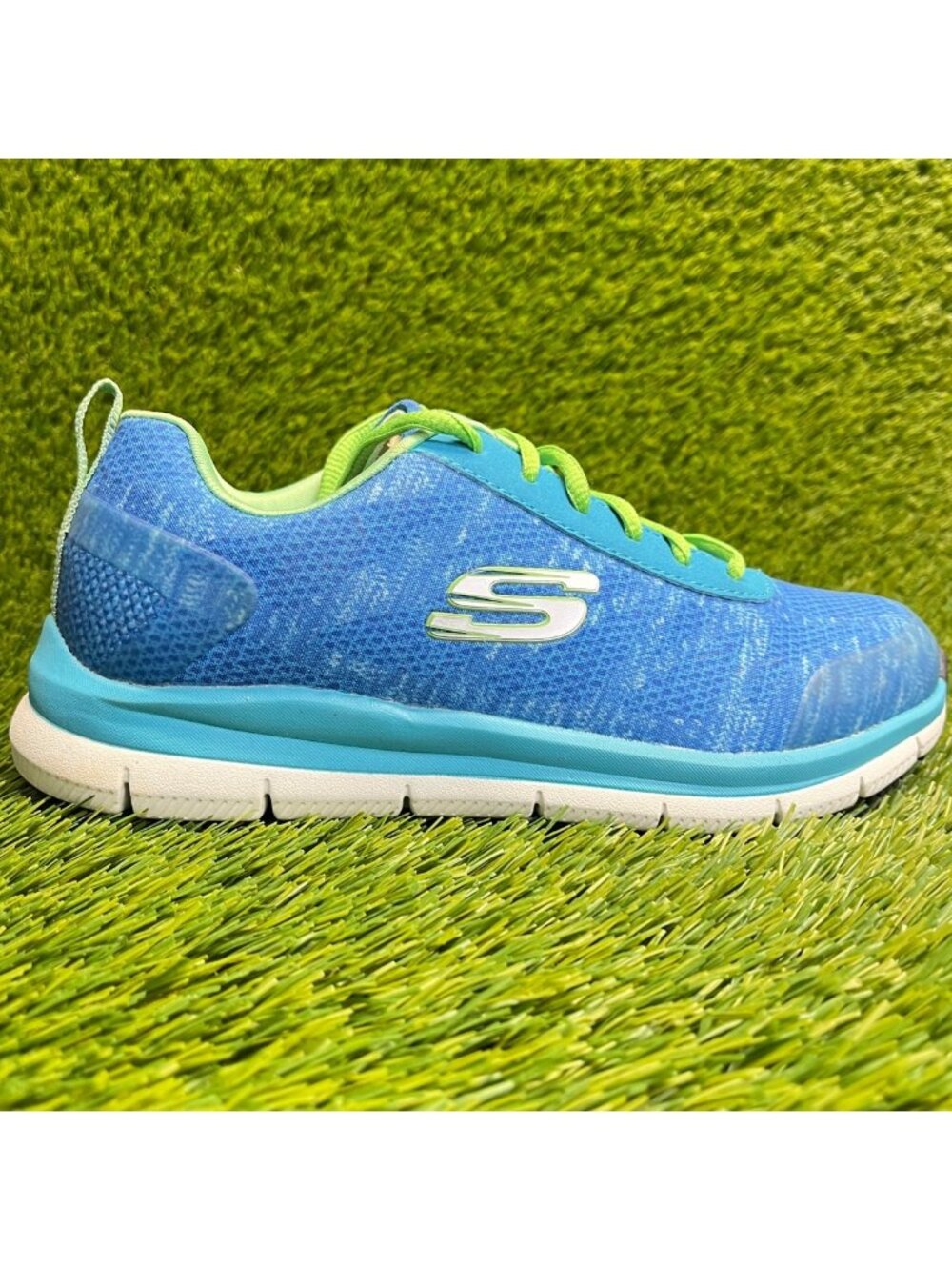 Skechers Healthcare Pro Comfort Flex Womens Size 6.5D Blue Working Shoes Sneaker